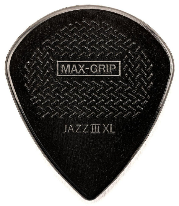 Перца за китара Jim Dunlop - Max-Grip Jazz III XL Stiffo, 1.38 mm, 6 броя, черни