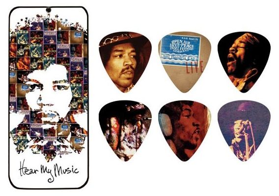 Перца за китара Dunlop - Jimi Hendrix Hear My Music, Medium, 12 броя