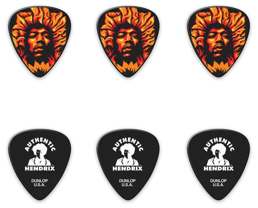 Перца за китара Dunlop - Jimi Hendrix Voodoo Fire, Heavy, 6 броя