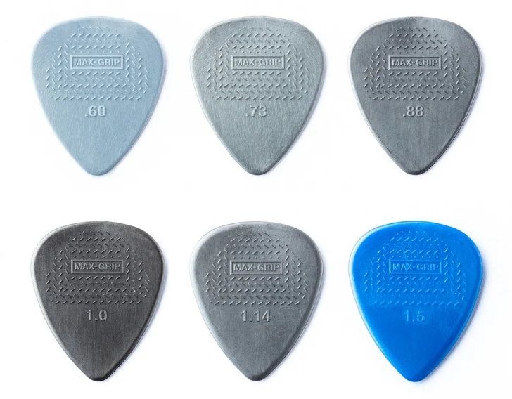 Перца за китара Dunlop - Max-Grip Nylon, Variety Pack, 12 броя