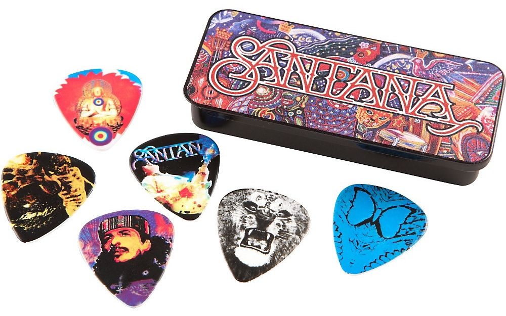 Перца за китара Jim Dunlop - Santana, SANPT02H, Heavy, 6 броя