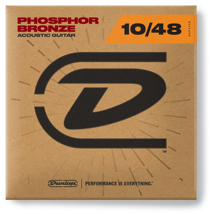 Струни за акустична китара Dunlop - Phosphor Bronze, DAP1048, 10-48