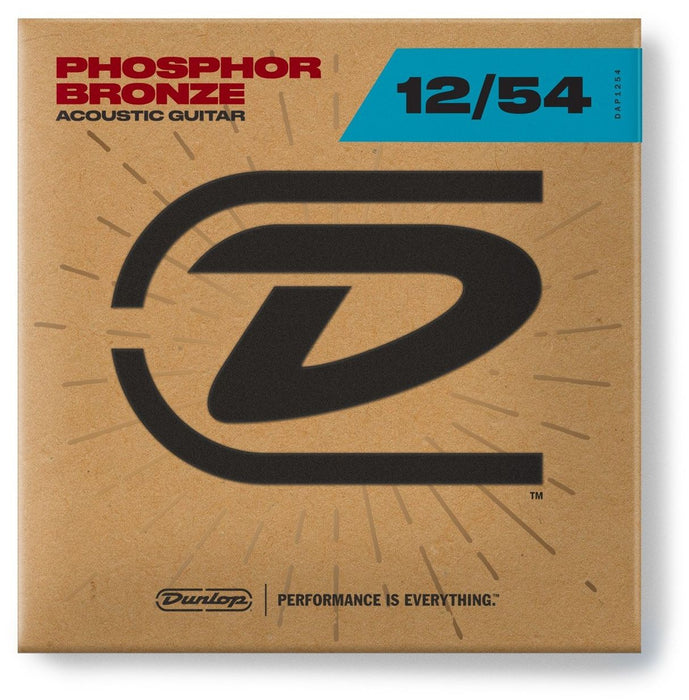 Струни за акустична китара Dunlop – Phosphor Bronze, DAP1254, 12-54
