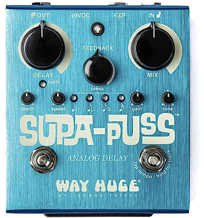 Аналогов дилей педал Dunlop - Way Huge, Supa-Puss WHE707, син