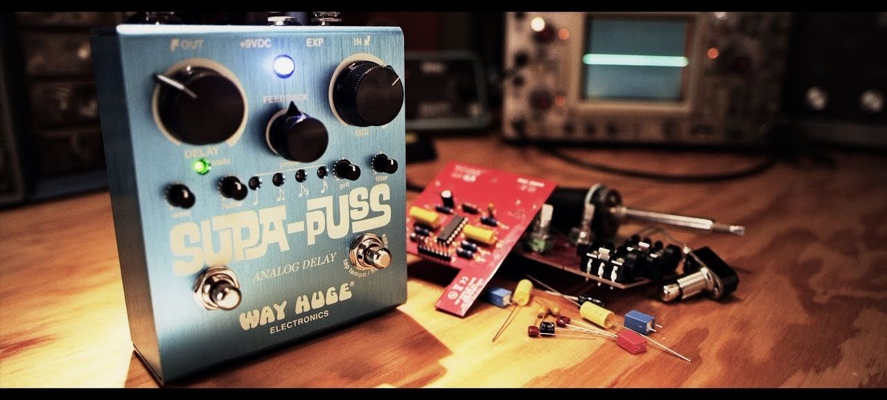 Аналогов дилей педал Dunlop - Way Huge, Supa-Puss WHE707, син