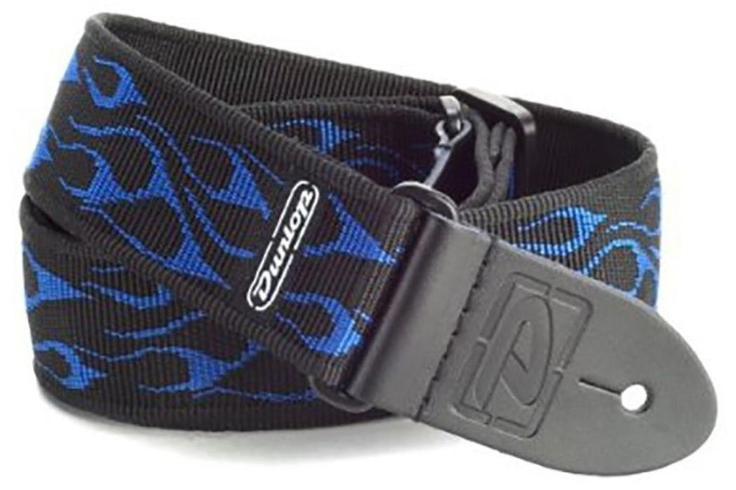 Колан за китара Dunlop – D3811BL, Flambe Blue