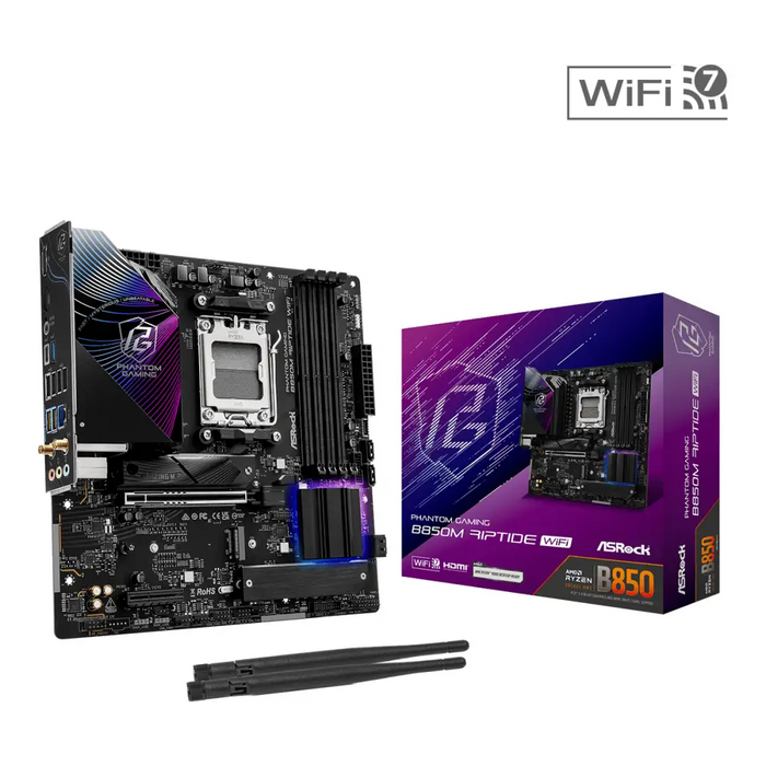 Дънна платка ASRock B850M RIPTIDE WIFI7 socket AM5