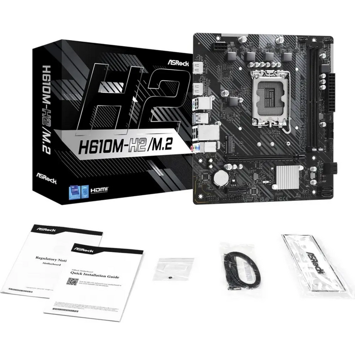 Дънна платка ASRock H610M-H2/M.2 LGA 1700 INTEL H610