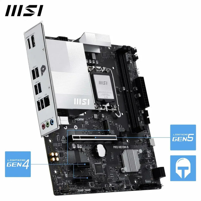 Дънна платка MSI PRO H810M-B LGA 1851