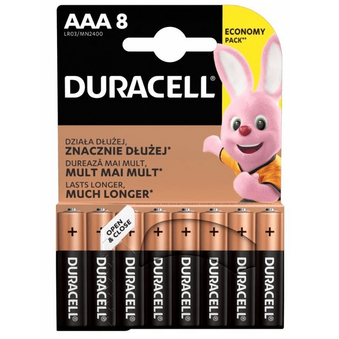 Duracell Basic LR03 AAA алкални батерии 8 броя