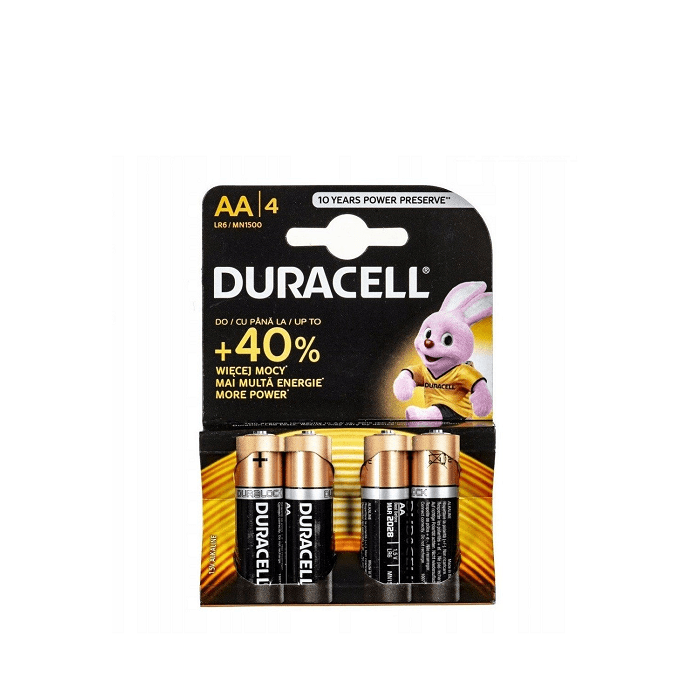Duracell Basic LR6 AA алкални батерии 4 броя