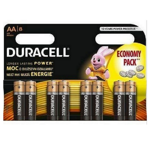 Duracell Basic LR6 AA алкални батерии 8 броя