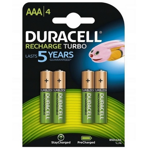 Duracell Recharge Turbo NiMH 900mAh LR03 AAA зареждаеми 