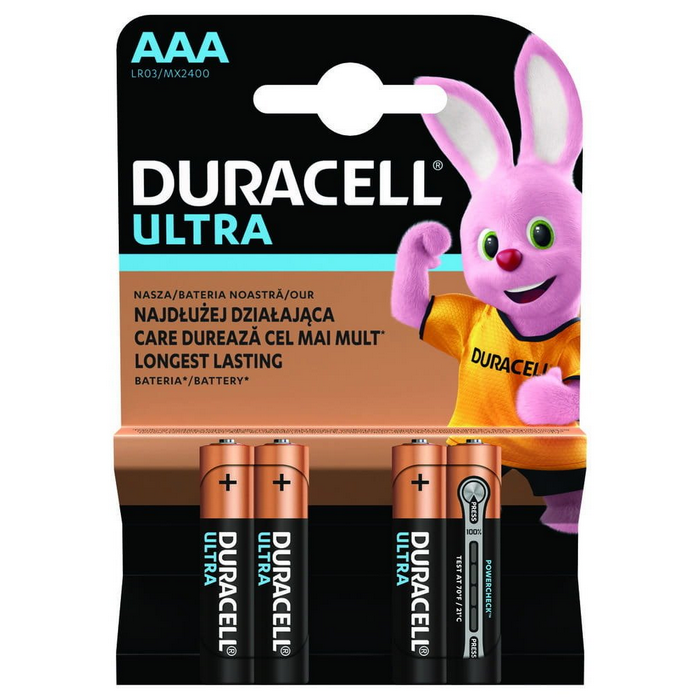 Duracell Ultra Power LR03 AAА батерии 4 броя