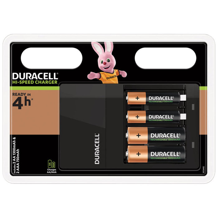 ЗАРЯДНО УСТРОЙСТВО ЗА БАТЕРИИ DURACELL CEF14 AA 1300mAh ААА 750mAh