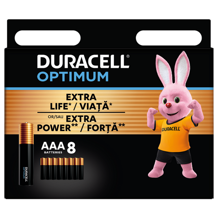 Батерия Duracell Optimum AAA 8 броя