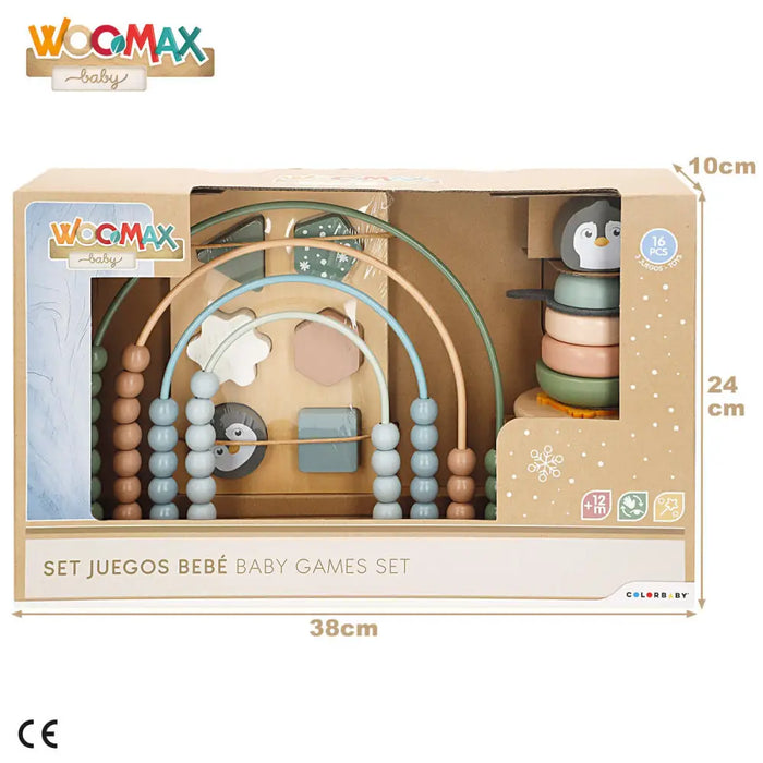 Дървена Игра Woomax 22 x 22 x 6 cm (2 броя)