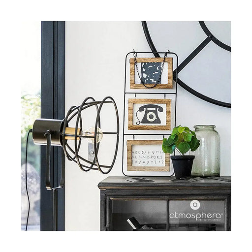 Държатели за стена Atmosphera 3снимка Дървен MDF (52 x 22