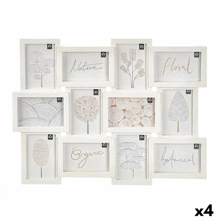 Държатели за стена Gift Decor Бял полипропилен (4 броя)