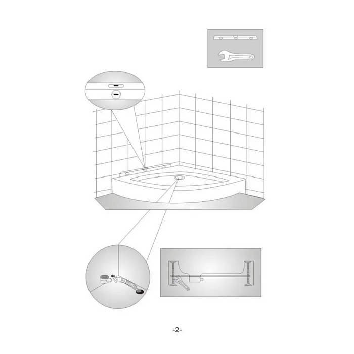 ДУШ КАБИНА 90Х90СМ СТЪКЛ. МАТ