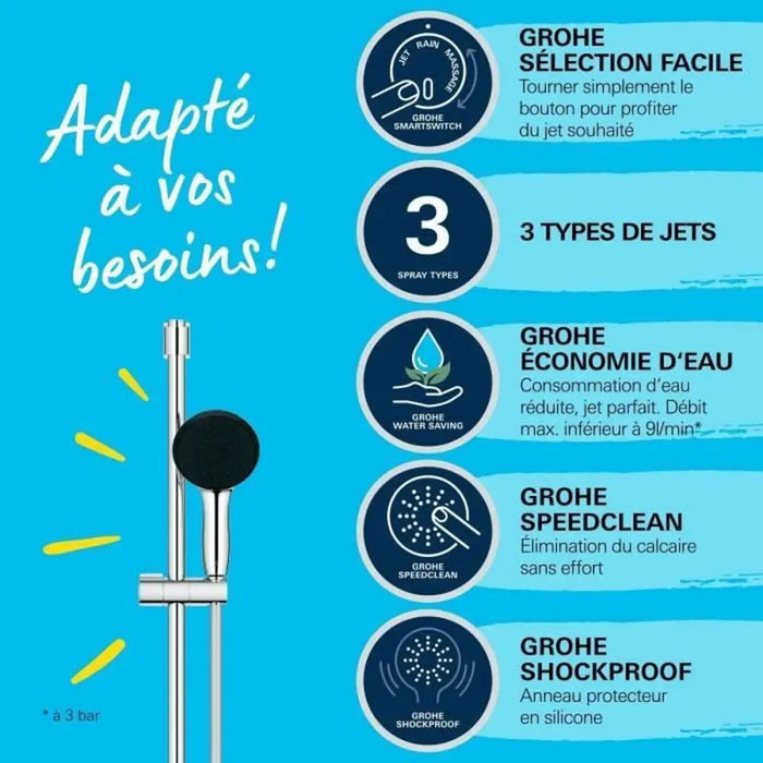 Душ Колона Grohe Vitalio Start 110 ABS Пластмаса