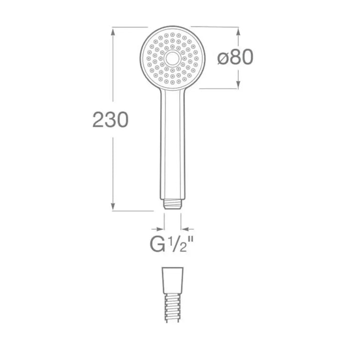 ДУШ СЛУШАЛКА ROCA STELLA 80/1