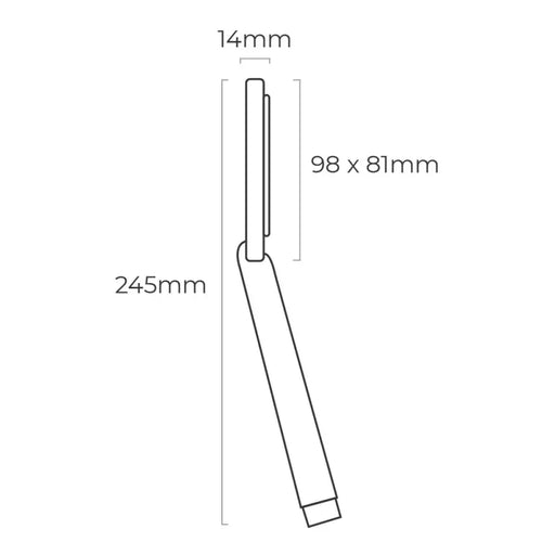 Душ Слушалка EDM 01334 ABS Хромирано 8,1 x 1,4 x 24,5 cm