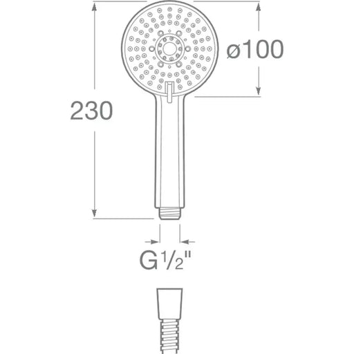 ДУШ СЛУШАЛКА ROCA STELLA 100/3