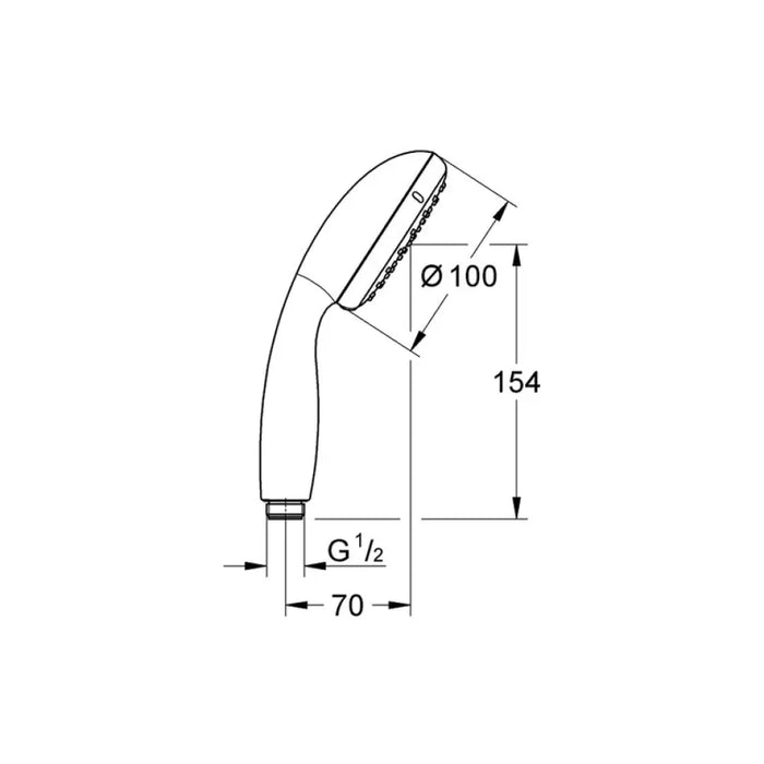 ДУШ СЛУШАЛКА GROHE VITALIO START II BK