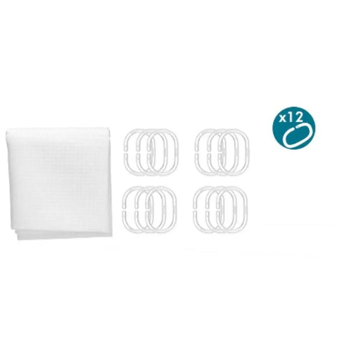 Душ завеса Berilo SC-POLY-UD1-WHITE SC-POLY-UD1-WHITE Бял