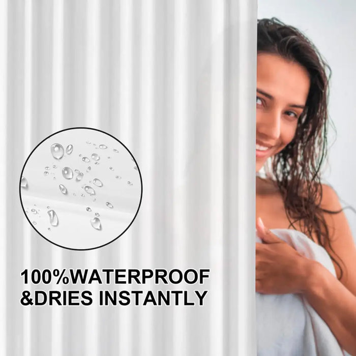 Душ завеса Exma Бял PVC 180 x 180 cm