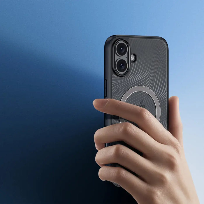 Dux Ducis Aimo Mag Case с MagSafe за iPhone 16 - черен