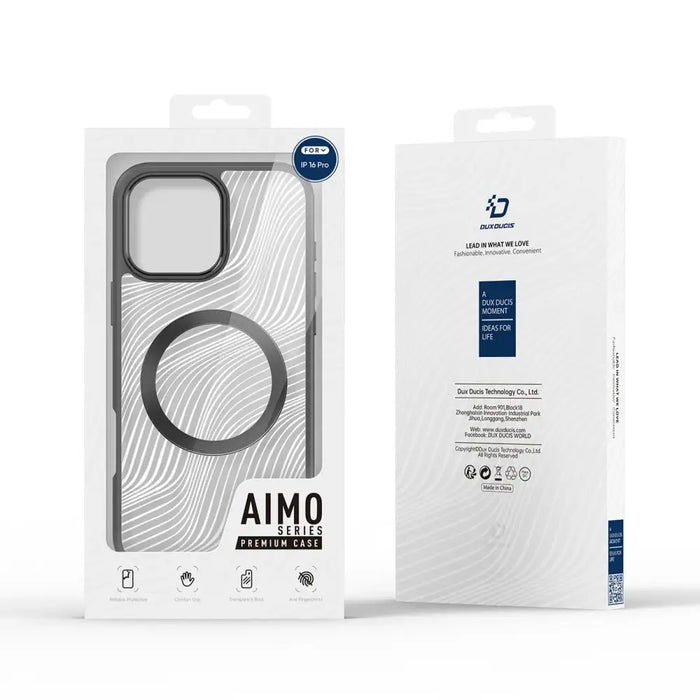 Dux Ducis Aimo Mag Case с MagSafe за iPhone 16 Pro - черен