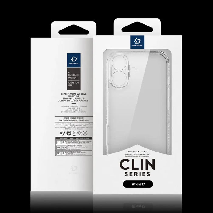 Dux Ducis Clin Case за iPhone 17 - прозрачен