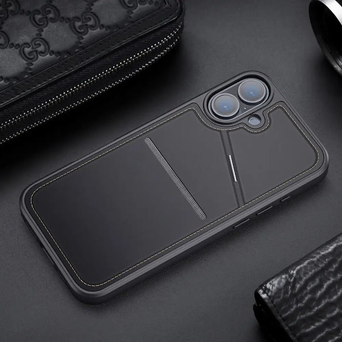 Dux Ducis Rafi II Mag Case с MagSafe за iPhone 16 - черен