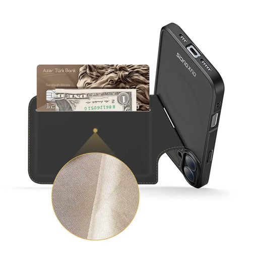 Dux Ducis Rafi II Mag Case с MagSafe за iPhone 16 - черен
