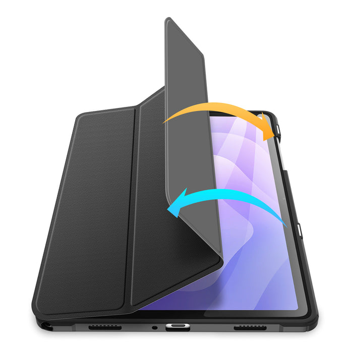 Кейс Dux Ducis Toby Armored Flip за Samsung Galaxy Tab A11 Plus/A9 Plus - черен