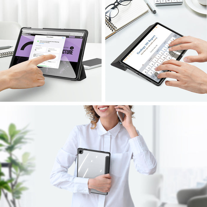 Кейс Dux Ducis Toby Armored Flip за Samsung Galaxy Tab A11 Plus/A9 Plus - черен