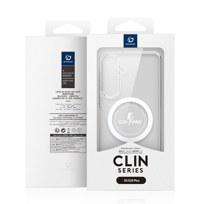 Калъф Dux Ducis Clin Mag, съвместим с MagSafe за Samsung S26 Plus - прозрачен