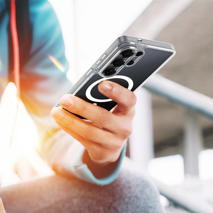 Калъф Dux Ducis Clin Mag, съвместим с MagSafe за Samsung S26 Ultra - прозрачен