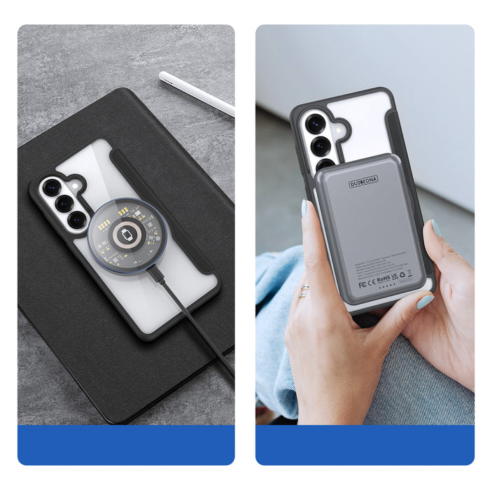 Калъф-портфейл Dux Ducis Skin X Pro, съвместим с MagSafe, за Samsung Galaxy S26+ - черен