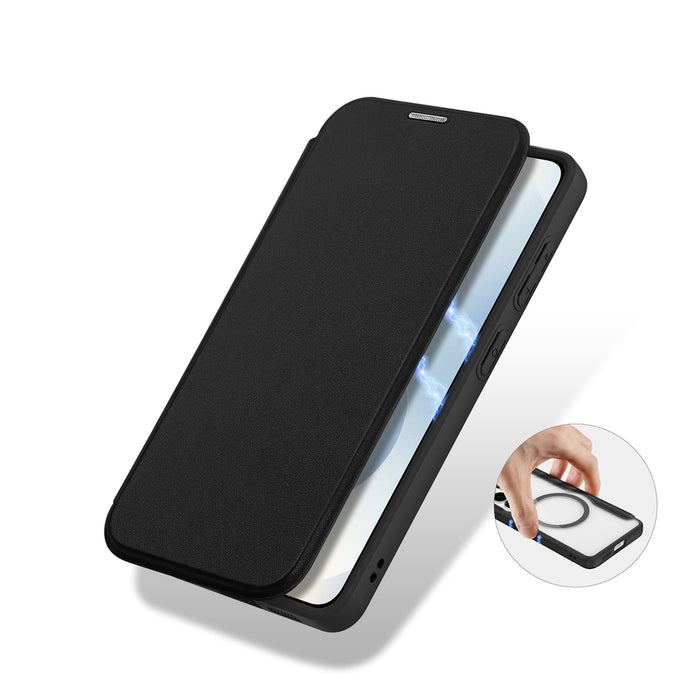 Калъф-портфейл Dux Ducis Skin X Pro, съвместим с MagSafe, за Samsung Galaxy S26+ - черен
