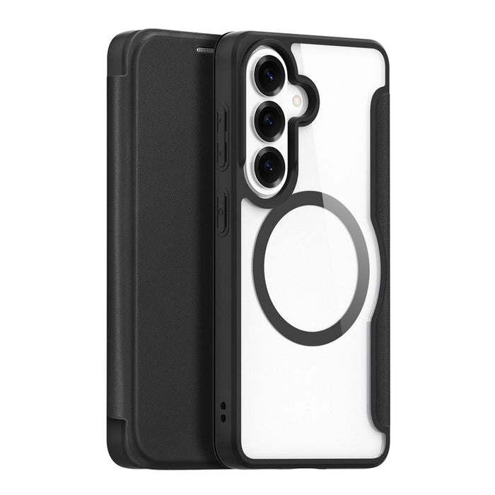 Калъф-портфейл Dux Ducis Skin X Pro, съвместим с MagSafe, за Samsung Galaxy S26+ - черен