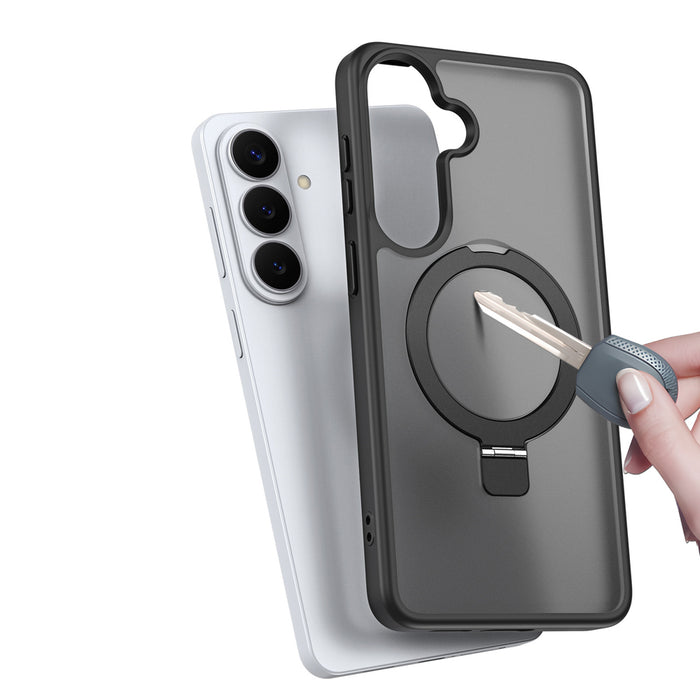 Калъф Dux Ducis Yind за Samsung Galaxy S26 със стойка, съвместим с MagSafe - черен