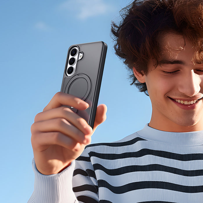 Калъф Dux Ducis Yind за Samsung Galaxy S26+ със стойка, съвместим с MagSafe - черен