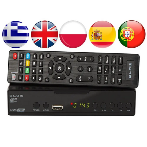 DVB-T2 декодер BLOW 4625FHD H.265 H.265 V2 тунер