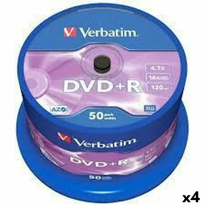 DVD + R устройство Verbatim 4,7 GB 16x 50 Части (4 броя)