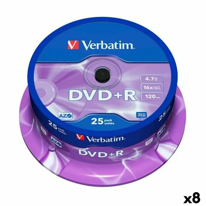 DVD + R устройство Verbatim 4,7 GB 16x (8 броя)