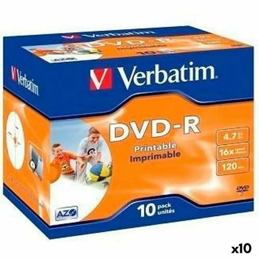 DVD-R Verbatim 4,7 GB 16x 10 Части (10 броя)