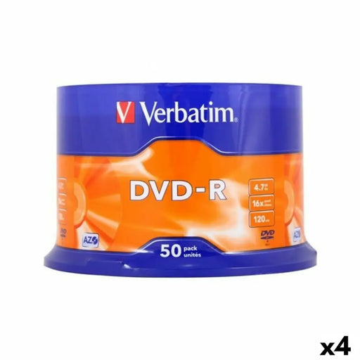 DVD-R Verbatim 4,7 GB 16x 50 Части (4 броя)